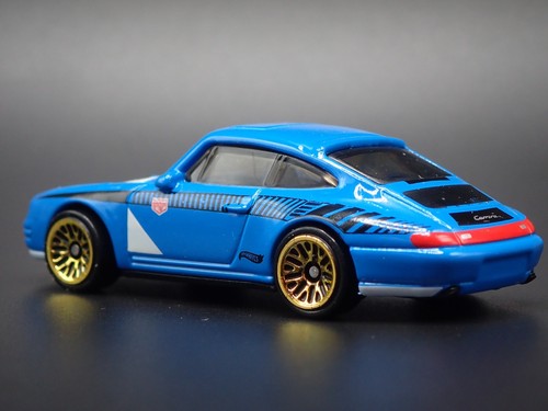 1994-1998 Porsche 911 Carrera 993 Blue 1:64 Scale Diorama Diecast Modelo Coche - Imagen 5 de 8