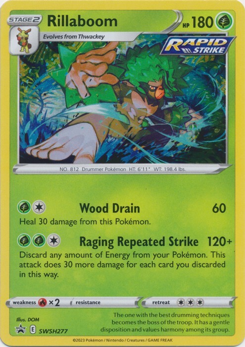 Holo  Rillaboom - SWSH277  Sword & Shield Promo  Pokemon TCG