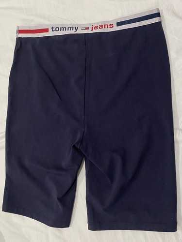 Tommy Jeans Damen Logo Bikes Short Farbe Navy/Dunkelblau Größe M Gummizug Warteband - Bild 4 von 12
