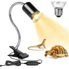 25/50/75W UVA UVB Reptile Lamp 360° Rotatable Dimmable Pet Heat Light