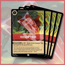Disney Lorcana TCG: SHIELD OF VIRTUE x4 | The First Chapter Uncommon *IN STOCK*