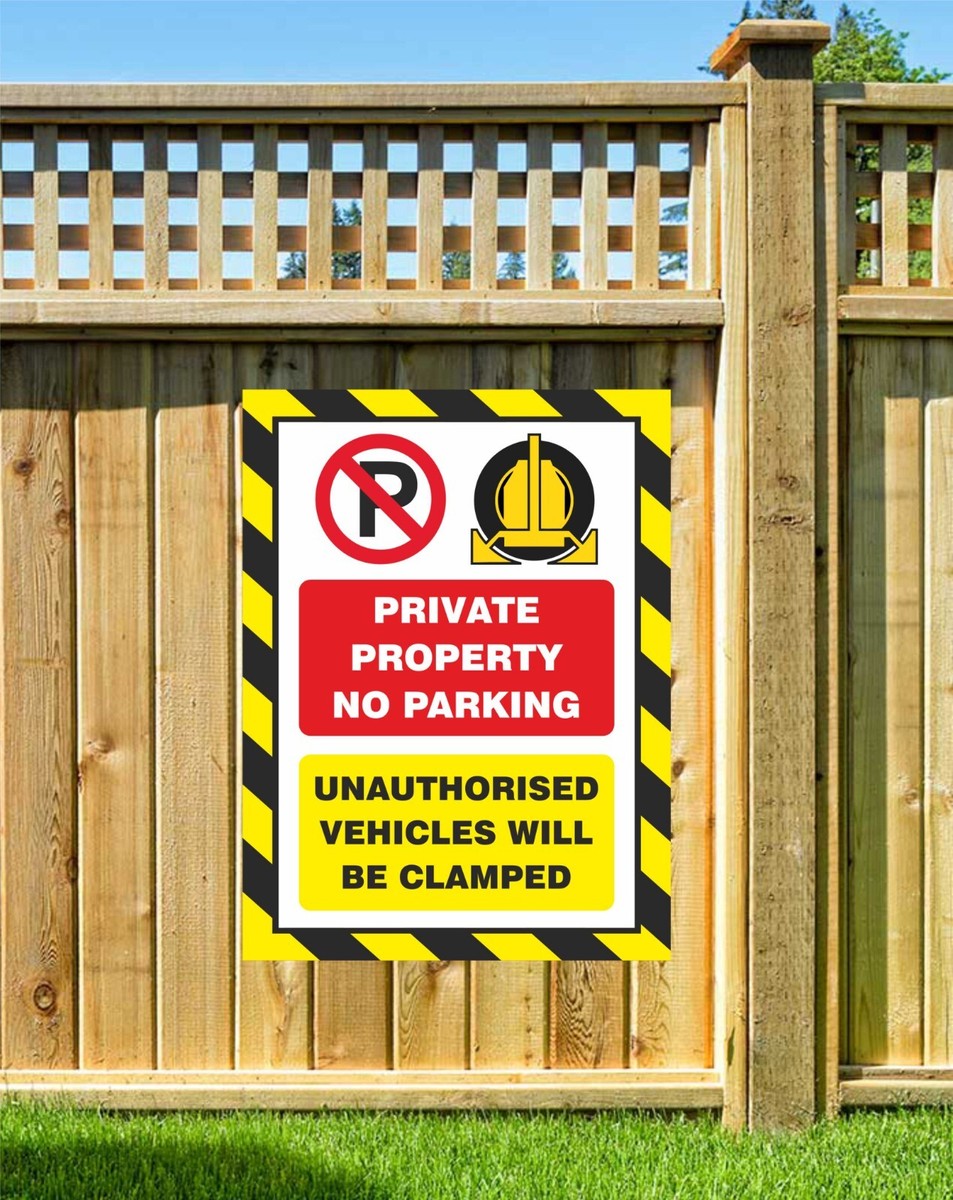 TammieLove - Targa in metallo con scritta Private No Parking, 20,3 x 30,5 cm, colore: Giallo