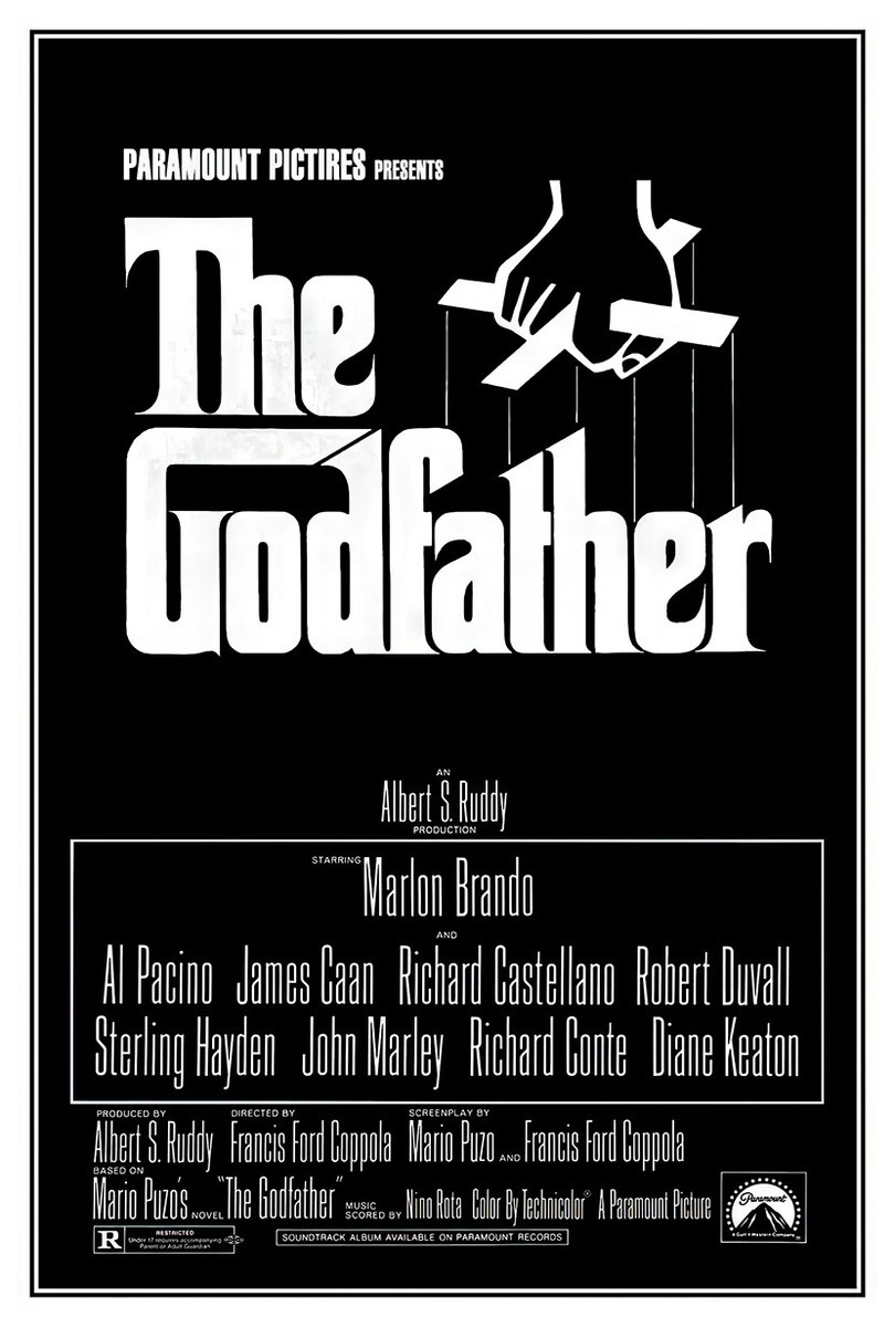 The Godfather - Movie Poster - 1972 - US Version | eBay
