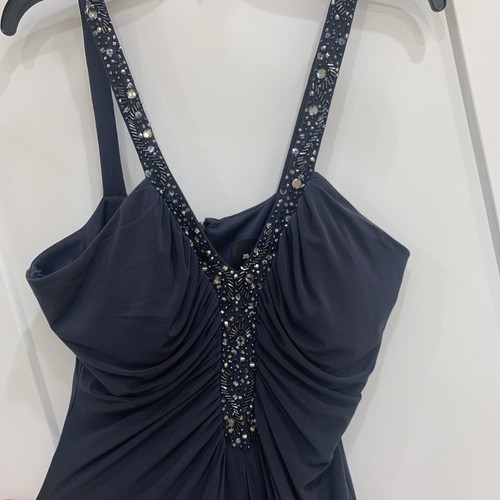 Vestido largo de noche con cuentas negras para mujer JS BOUTIQUE talla 6 - Imagen 9 de 12