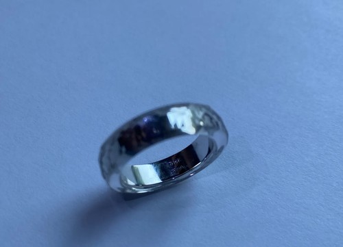 14K Gold Band Ring with Faceted crystal quartz overlay Size 6 White 14k QVC - Picture 2 of 4