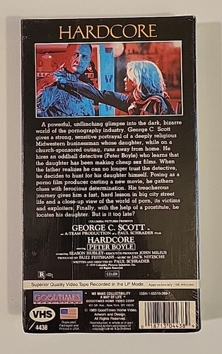 Hardcore VHS George C. Scott, Rare Sealed - Picture 2 of 6