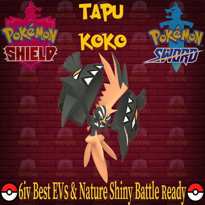 Pokemon Sword & Shield Tapu Koko 6IV Best EVs & Nature 🌟Shiny