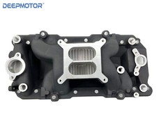 Aluminum Air Gap Dual Plane Intake Manifold For Bbc 396-502 Bb Chevy V8 Cyclone