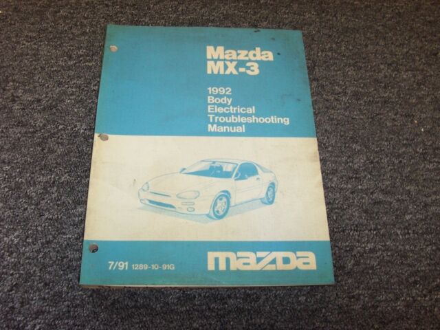 1992 Mazda Mx3 Hatchback Body Electrical Wiring Diagram