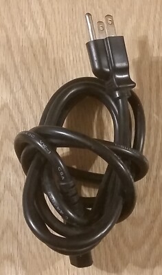 Standard AC Male Power Cord Cable Monitor PC Computer 6ft 3-Prong PSU