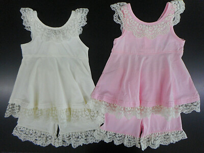 Infant/Toddler/Girls Just Blanks Assorted 2PC. Short Sets Sizes 12Mth. - 6X/7