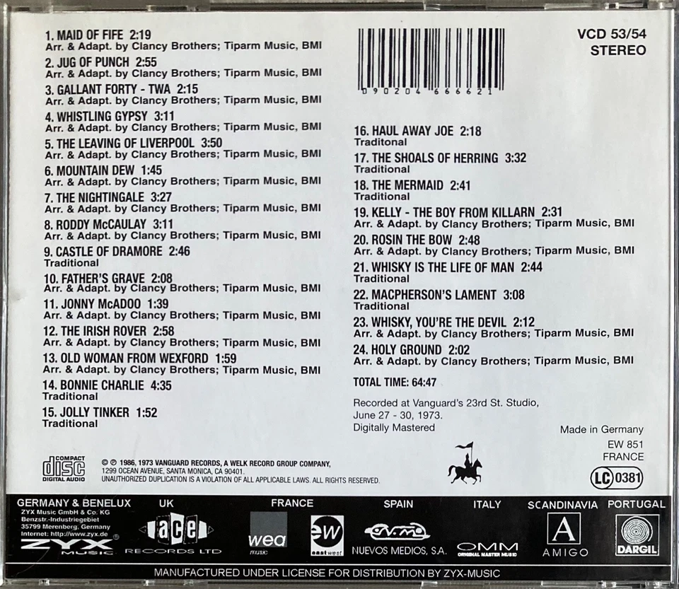 Clancy Brothers - Greatest Hits CD - Bild 2 von 2