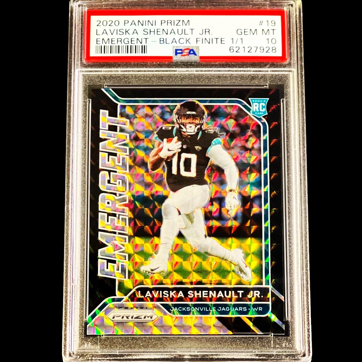 Laviska Shenault Jr. Panini Prizm Emergent #19 Black Finite 1/1