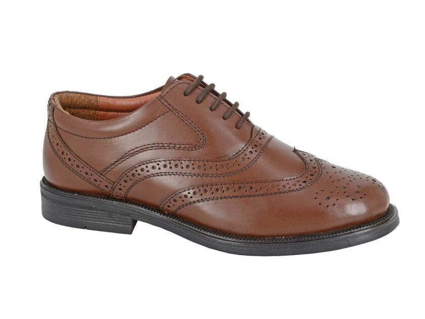 SAOLA Suola Oxford PVC da uomo SCIMITAR marrone in pelle marrone in pelle