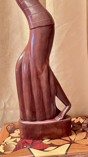 VTG 24” Tall Indonesian Siwa Bali Statue Sculpture Dancing Female Goddess Tribal - Picture 9 of 10