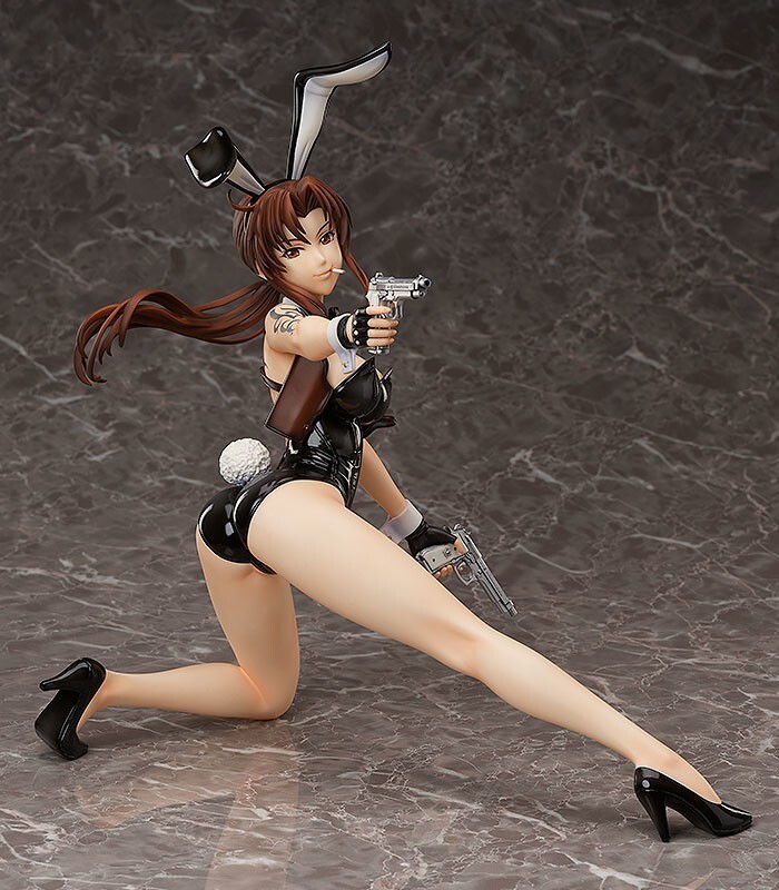 BLACK LAGOON Revy 13.8in 1/4 Anime Figure PVC Statue Bare Leg