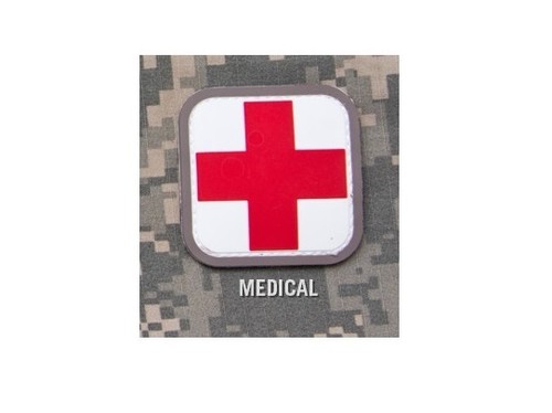 Milspec Monkey MSM Morale PVC Patch - MEDIC CROSS - 2" x 2" - Choose Color Below - Picture 13 of 14