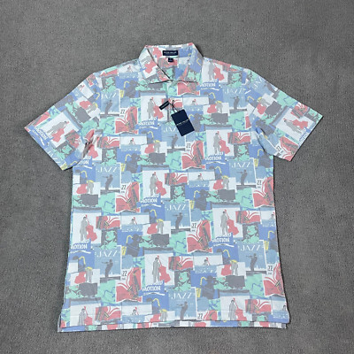 Peter Millar Crown Crafted Jazz Tailored Fit Performance Pique Polo Men's XL