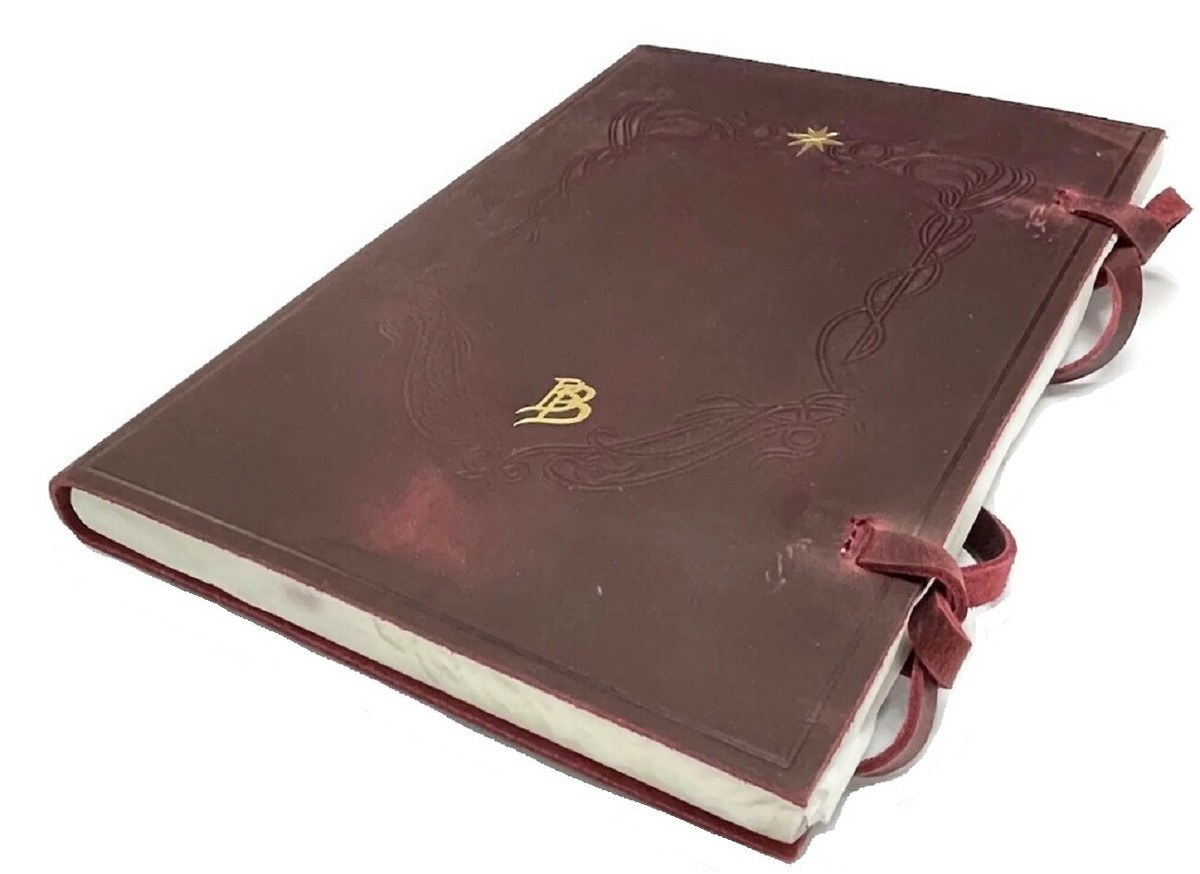 BILBO Red Leather Book Westmarch Replica Bard's Tale Story In Hobbiton  Memoir