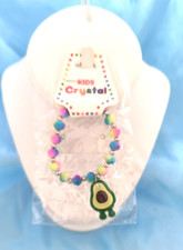 NEW Kids Crystal Bracelet Multicolor Beads Silvertone Spacer Beads