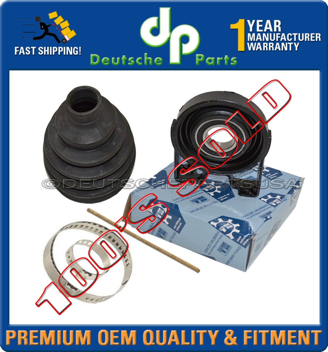 PORSCHE CAYENNE S TURBO CARDAN DRIVESHAFT CENTER SUPPORT BEARING + CV BOOT  KIT 3