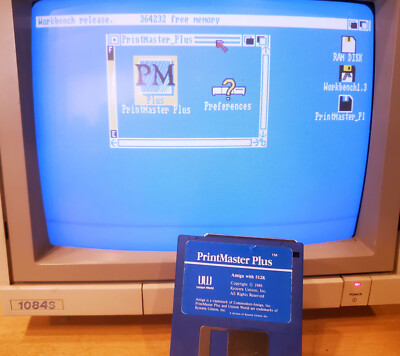 AMIGA PrintMaster Plus Systems Software Disk 1000/3000/4000/1200/500 ...