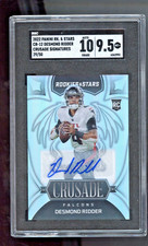 Desmond Ridder RC 2022 Rookies & Stars Crusade Silver Auto /50 SGC 9.5 Mint+
