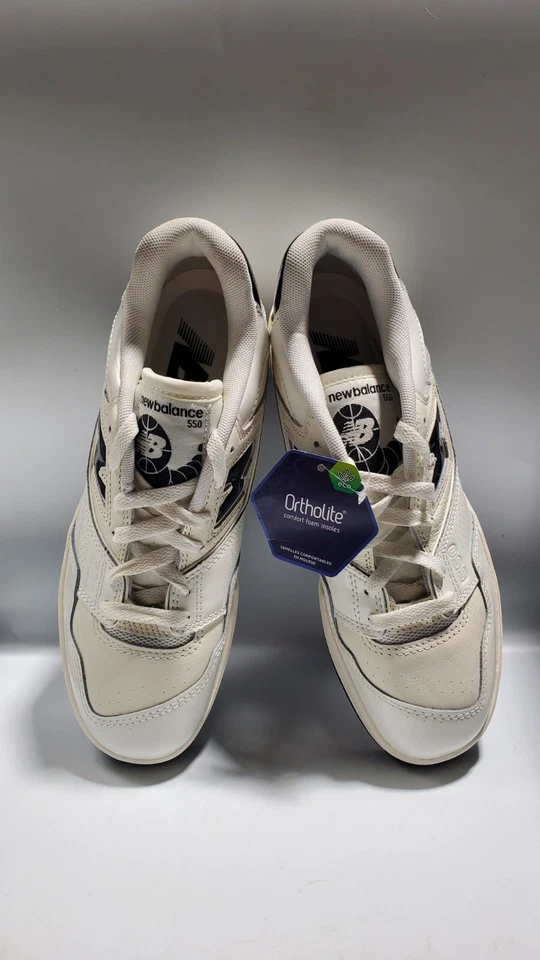 New Balance 550 Sneakers Men US 6.5 - Women US 8 - Color Sea Salt/Black NEW  - Image 3 of 4