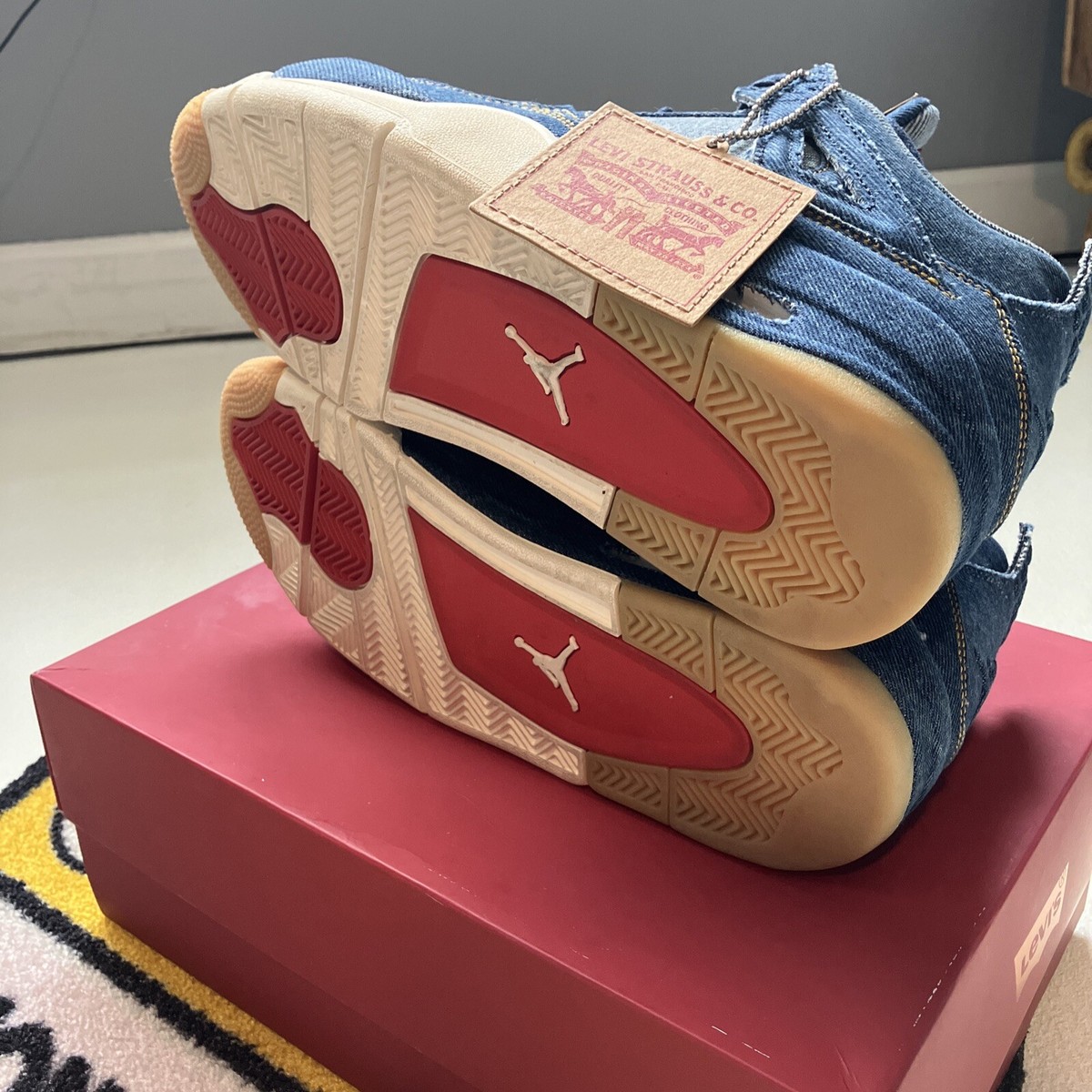 Jordan 4 Retro x Levi's Denim 2018 A02571-401 676556226463| eBay
