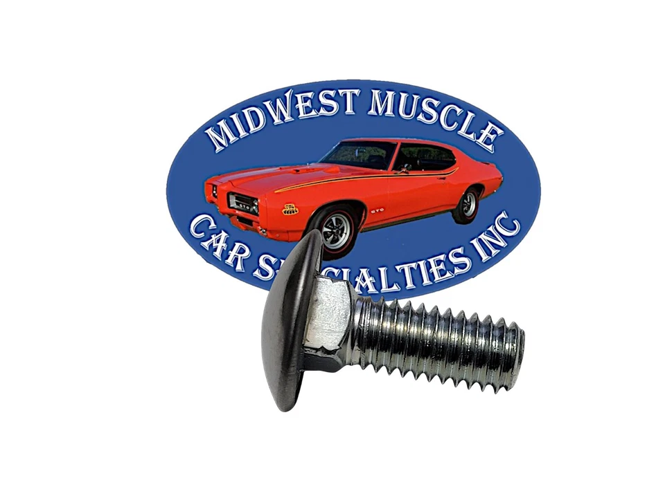 Pernos de parachoques delanteros traseros con tapa de acero inoxidable de 3/8-16x1" para Chrysler D Foto 2 de 4