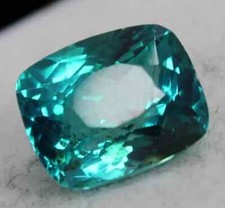 6.80 Ct Natural Montana Sapphire Cushion Cut Certified Loose Gemstone Green Make