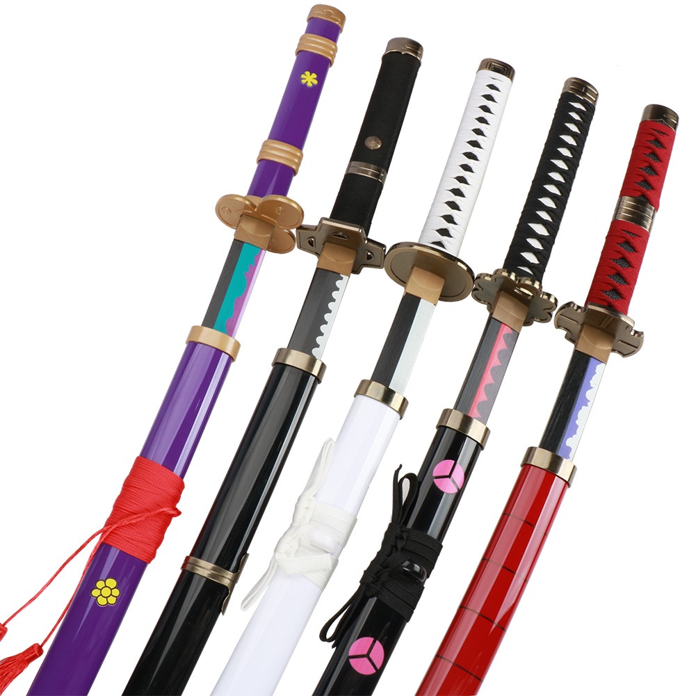 41'' One Piece Roronoa Zoro Sword Cosplay Enma Kitetsu Shusui Wado Katana  Swords