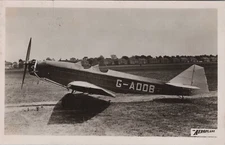 Vintage Aviation Postcard: British Aeroplane G-ADDB - airplane, aircraft, plane