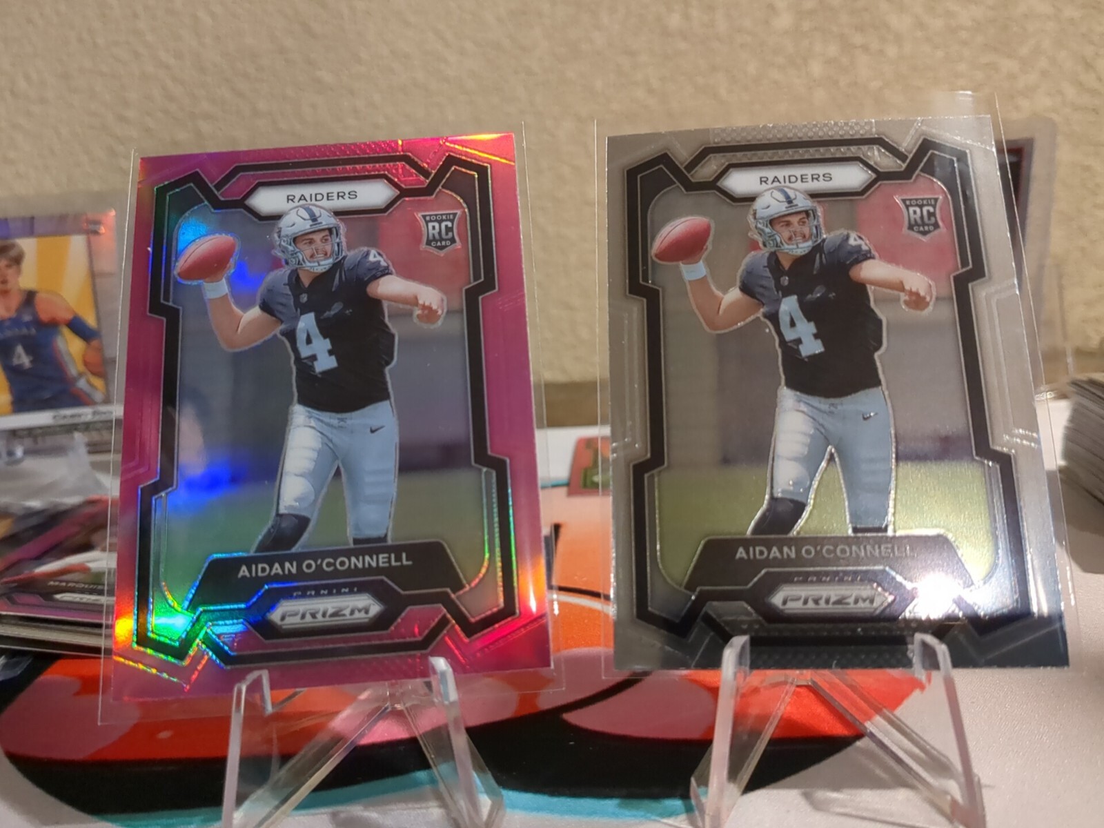 2023 Panini Prizm Aidan O' Connell PINK Rookie #360 RC SP Raiders QB 2 Base