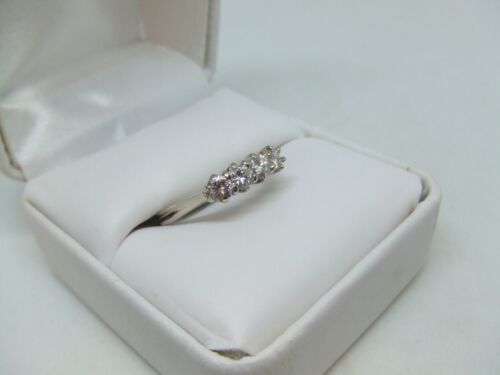 14k white gold .44 ctw diamond ring size 8 - Picture 2 of 10