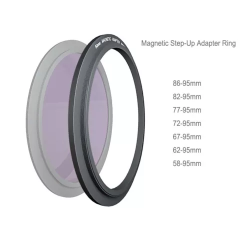 Kase 95mm Magnetic Step-Up Adapter Ring ( 58mm/62mm/67mm/72mm/77mm/82mm/86mm)