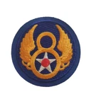 US 8th Air Force USAAF Embroidered WWII Patch - REPRODUCTION