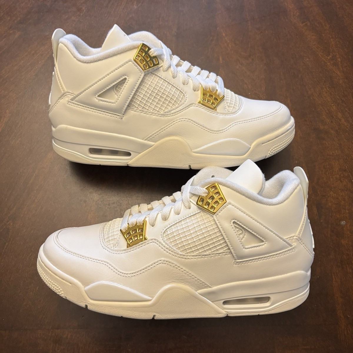 Sneakers Jordan Retro White And Gold 4s New Air Jordan Retro