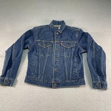 Vintage Levis Denim Jacket Youth 18 Blue Trucker Jean Made USA 90s 70706-0216