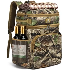 54 Cans Backpack Cooler Insulated Leak-Proof Cooler Backpack Double Deck Lunc...