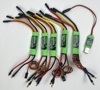Turnigy Multistar 30A V2.0 BLHeli OPTO ESC 2 6S (Lot of 5) USB Programmer