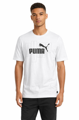 Puma Herren T-Shirt Baumwolle Single Jersey Nr. 1 Logo Sport Gym Top Tee S-XXL