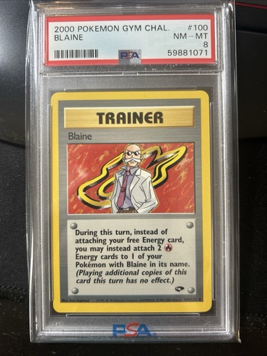 Blaine (Unlimited) graded PSA 8 for sale on eBay