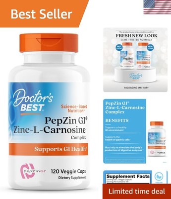 PepZin GI, Zinc-L-Carnosine Complex for Men & Women - Zinc Carnosine Suppleme...