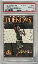 1998 UD Legends Century Collection Antoine Walker /100 PSA 8 (pop:2, higher:1)