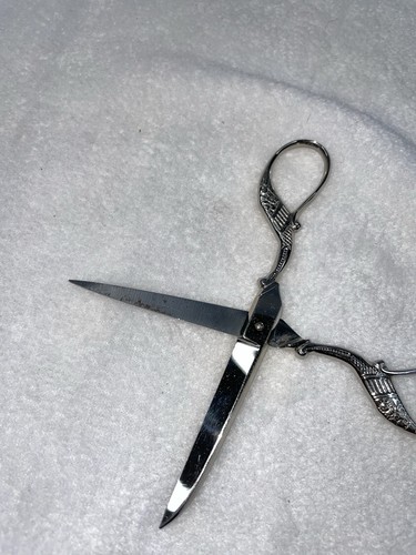 Vtg Robert Klaas Solingen Scissors Feathered Handles 5.5" - Picture 12 of 12