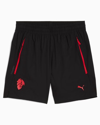 Ac Milan Puma Pantaloncini Shorts PumaTech Relaxed Nero Woven 2025 26 - Imagen 6 de 11