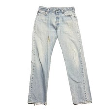 Vtg Levi's 501 Denim Button Fly Jeans Light Wash, 32x30