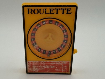 Rare Vintage Handheld Roulette Game Small 70 s Hong Kong POCKET Collectible
