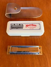 CUSTOM Hohner Marine Band 1896 Classic Harmonica (Key of G) w Dymondwood comb